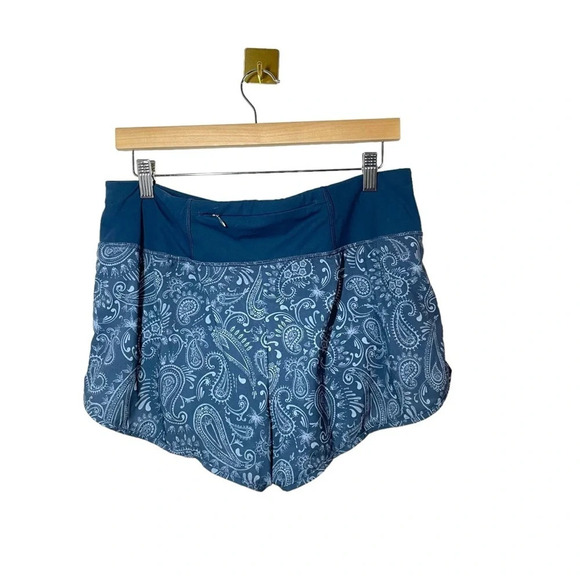 Sweaty Betty Women’s Paisley Athletic Running Shorts in Blue Size L - Picture 7 of 9